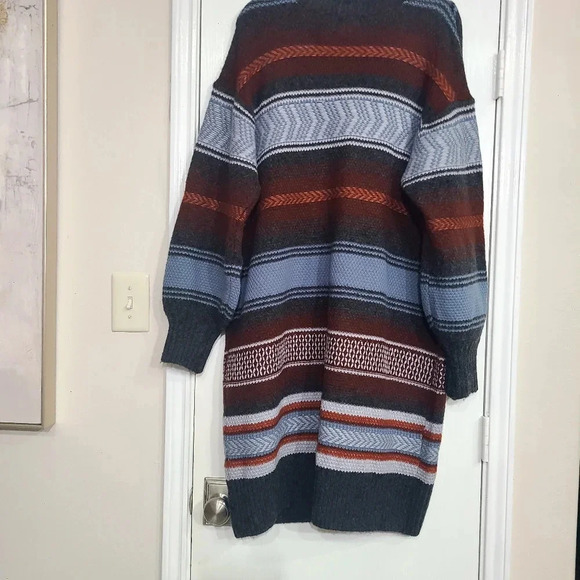 ANA Aztec print colorful stripped cardigan size XL - Picture 7 of 9